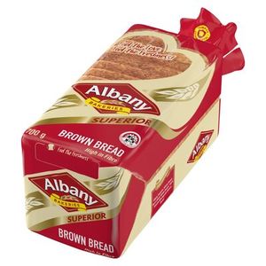 Albany Superior Sliced Brown Bread 700g
